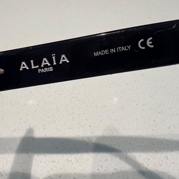 Alaia AA0037S Womens Oversized Square Sunglasses Black Frame W/Stud Details - Picture 8 of 10